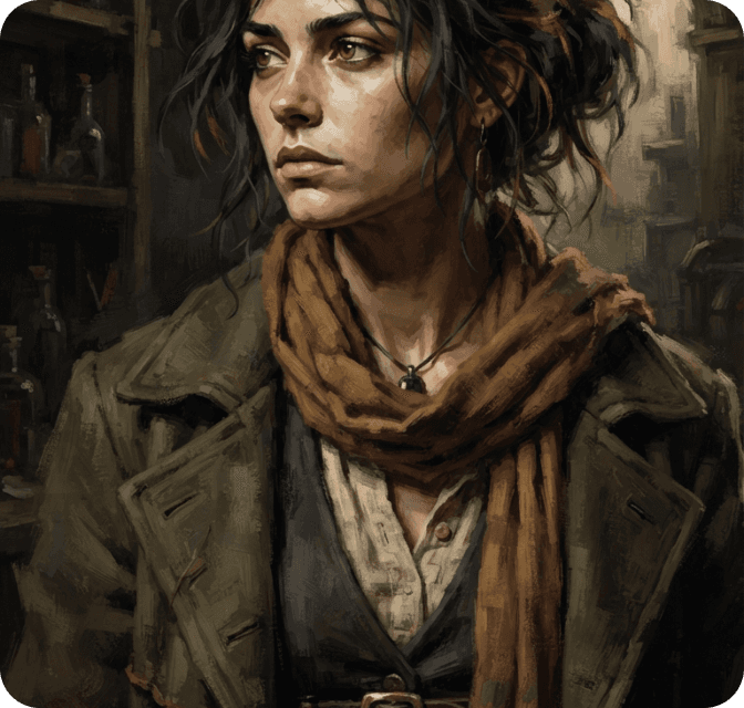 Aria in painterly style